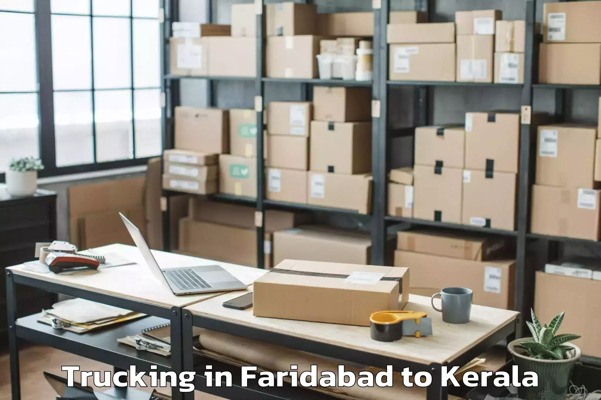 Top Faridabad to Wayanad Trucking Available